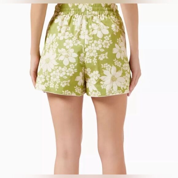 Alemais NWT Leisa Shorts in Organic Cotton in Green Floral Print Size 4 - Picture 7 of 14